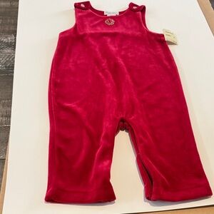 Ralph Lauren Red Velvet Baby Outfit